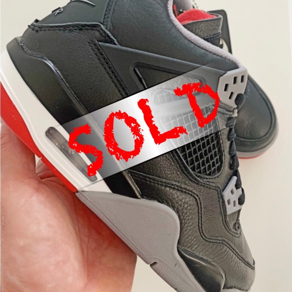 ❌SOLD🎁Air Jordan 4 Bred Reimagined New Y 6.5 W 8 Nike